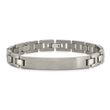 Titanium Brushed and Polished ID 8.5in Bracelet - Birthstone Company