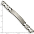 Titanium Brushed and Polished ID 8.5in Bracelet - Birthstone Company