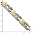 Titanium Yellow IP-Plated 9in Bracelet - Birthstone Company