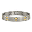 Titanium Yellow IP-Plating 8.5in Bracelet - Birthstone Company