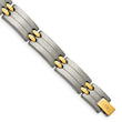 Titanium Yellow IP-Plating 8.5in Bracelet - Birthstone Company