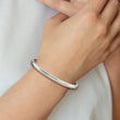 Chisel Titanium Polished 5mm Hinged Bangle