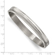 Titanium Polished 8mm Hinged Bangle
