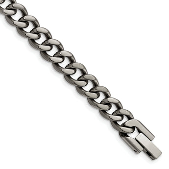 Chisel Titanium Polished 7.5mm 8.5 inch Curb Chain