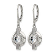 Titanium CZ Leverback Earrings - Birthstone Company