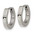 Chisel Titanium Polished 2.5mm Huggie Hoop Earrings