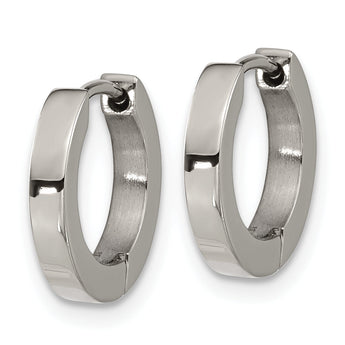 Chisel Titanium Polished 2.5mm Huggie Hoop Earrings