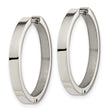 Chisel Titanium Polished 2.75mm Hinged Hoop Earrings