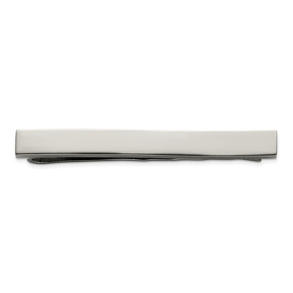 Titanium Polished Tie Bar - Birthstone Company