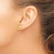 14k Single Hand Print Post Earrings