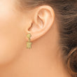 14K Shell and Sea Turtle Dangle Earrings