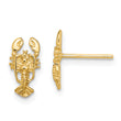 14K 2-D Lobster Post Earrings