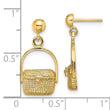 14K Nantucket Basket Earrings