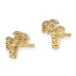 14K Mini Double Palm Tree Post Earrings