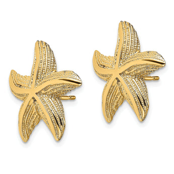 14K Starfish Post Earrings