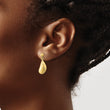 14K Mussel Shell Dangle Earrings