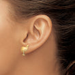14K Charleston Palm Tree w/ Moon Post Earrings