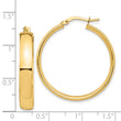14k High Polished 5mm Hoop Earrings