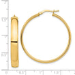 14k High Polished 5mm Hoop Earrings