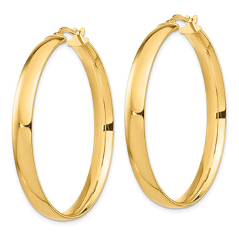14k High Polished 5mm Hoop Earrings