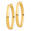 14k High Polished 5mm Oval Hoop Earrings