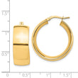 14k High Polished Small 10mm Hoop Earrings