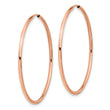 14k Rose Gold 1.5mm Polished Endless Hoop Earrings - Birthstone Company