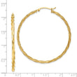 14K Polished 2.5mm Twisted Hoop Earrings