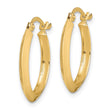 14K Polished Hoop Earrings