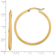 14K Polished Hoop Earrings