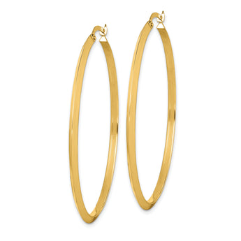 14K Polished Hoop Earrings