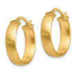 14K Small 5mm Satin Hoop Earrings