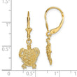 14k Turtle Leverback Earrings - Birthstone Company