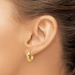 14k Polished 3.7mm Hoop Earrings