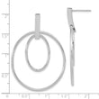 14k White Gold Gold Polished Post Dangle Earrings - Birthstone Company