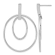 14k White Gold Gold Polished Post Dangle Earrings - Birthstone Company