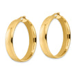 14K Polished Hoop Earrings