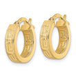 14K Polished Hoop Earrings