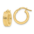 14K Polished Hoop Earrings