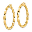 14K Polished Twisted Hoop Earrings