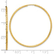 14k D/C 1.50mm Endless Hoop Earrings