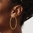 14k D/C 1.50mm Endless Hoop Earrings