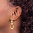 14K Polished Twisted Hoop Earrings