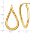 14K Polished Twisted Hoop Earrings