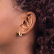 14K Rhodium Hinged Post Earrings