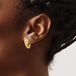 14K Polished Hinged Earrings