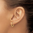 14K Polished Hinged Hoop Earrings
