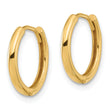 14K Polished Hinged Hoop Earrings