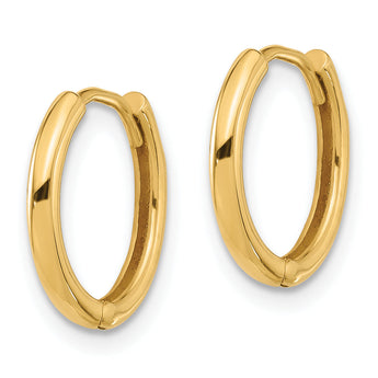 14K Polished Hinged Hoop Earrings