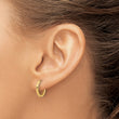 14K Polished Hinged Hoop Earrings